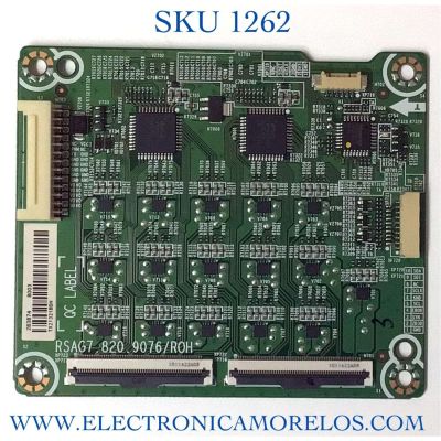 LED DRIVER PARA TV HISENSE NUMERO DE PARTE 283874 / RSAG7.820.9076/ROH / B003 / TX21321BDH / E303981 / PANEL JHD500X3U51-T0L8\S0\GM\ROH / DISPLAY T500QVN03.7 / MODELO 50U6G 50A66FUA